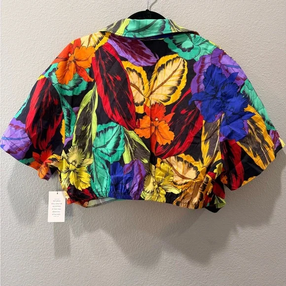 NWT Eloquii Multicolor Floral Top – SZ 16 🌸✨ - Picture 4 of 4